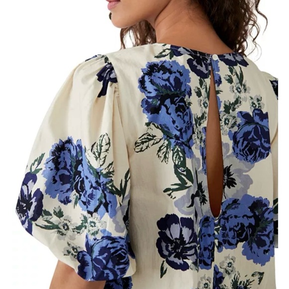 Free People Maye Poplin Floral Tunic Dress Sz XS - Picture 3 of 6